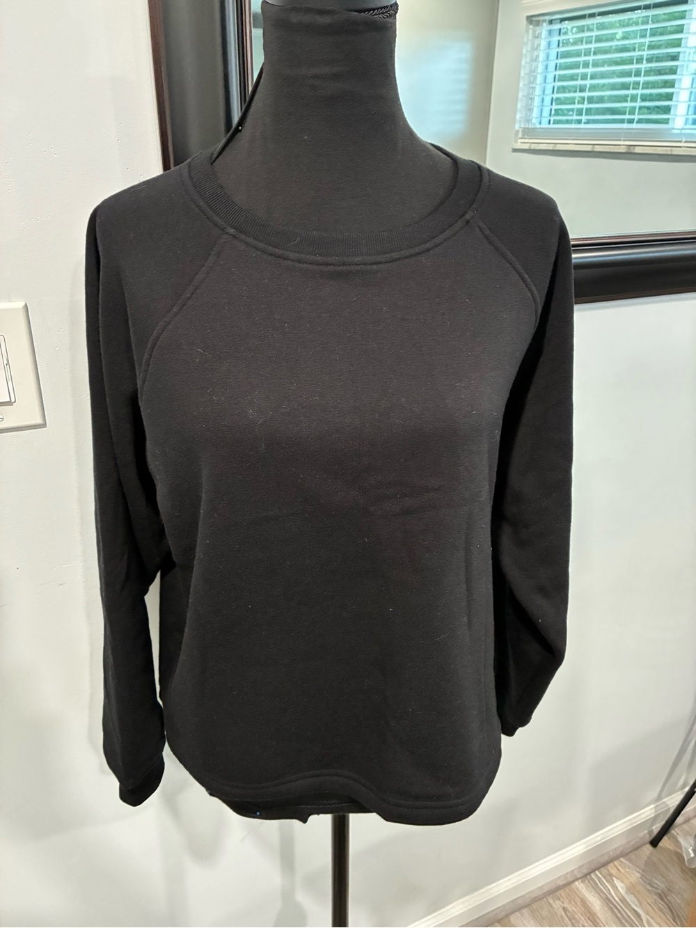 Zenana Black Crewneck Sweatshirt